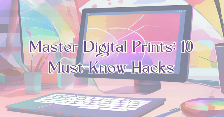 Master Digital Prints