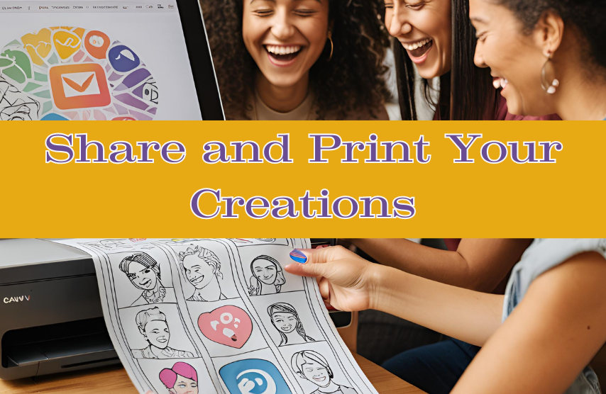 Share and print Your Creations
