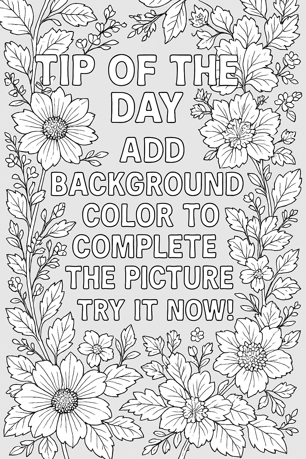 Daily Tip #29 - add background color to complete the picture