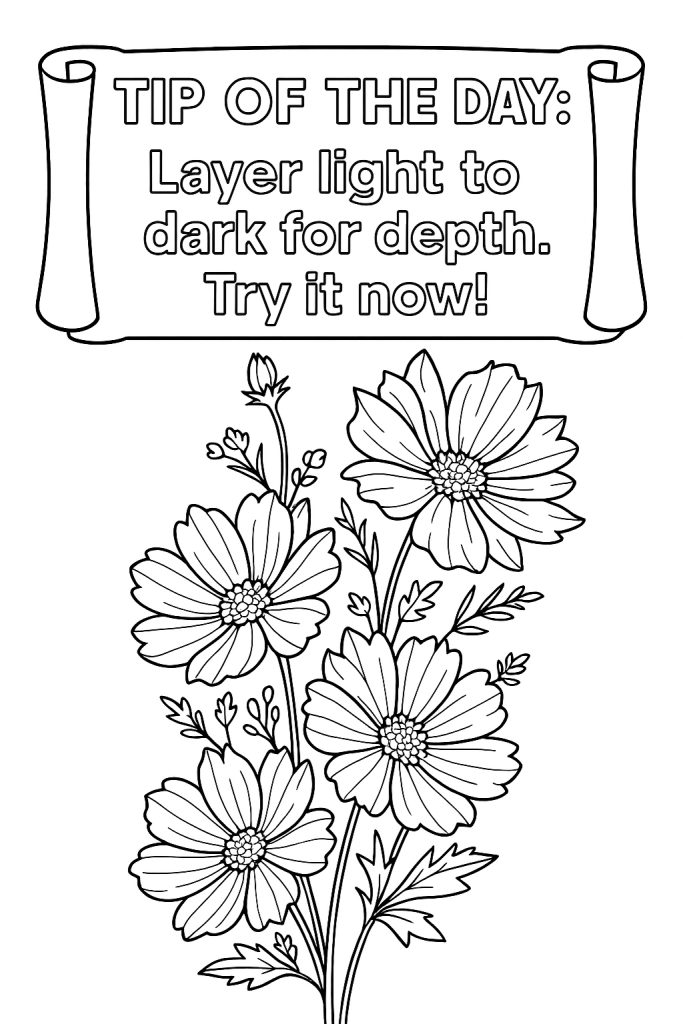 Daily Tip #1 - Layer light to dark for depth