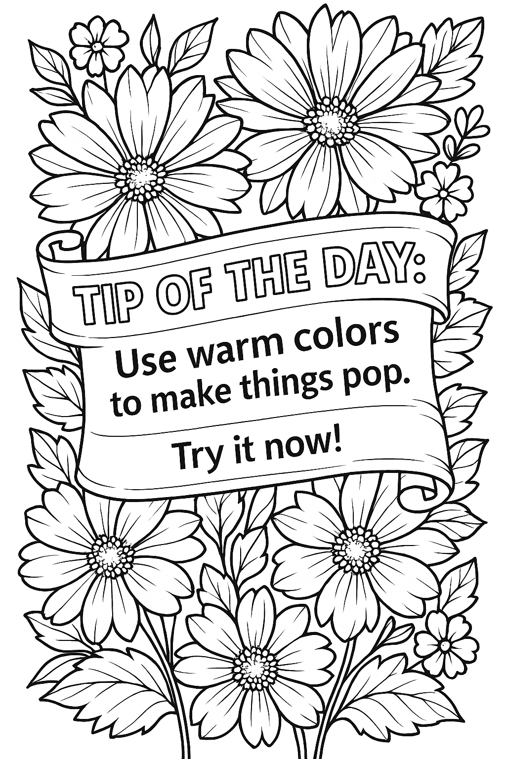 Daily Tip #14 - use warm colors to make things pop.