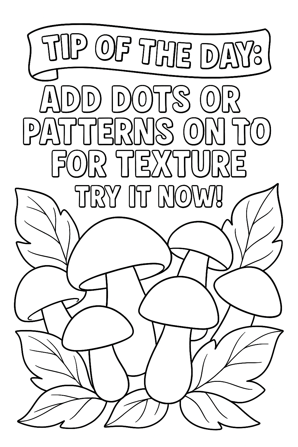 Daily Tips #22 - Add dots or patterns on to for texture