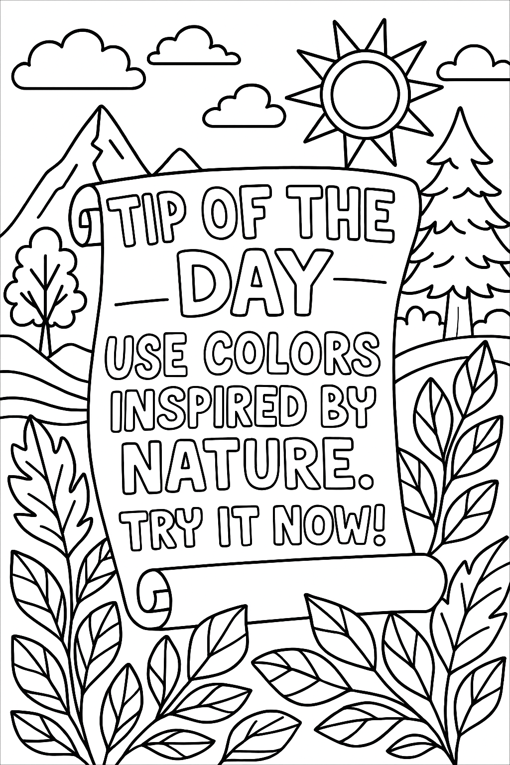 Daily Tips #28 - use colors inspired by nature.
