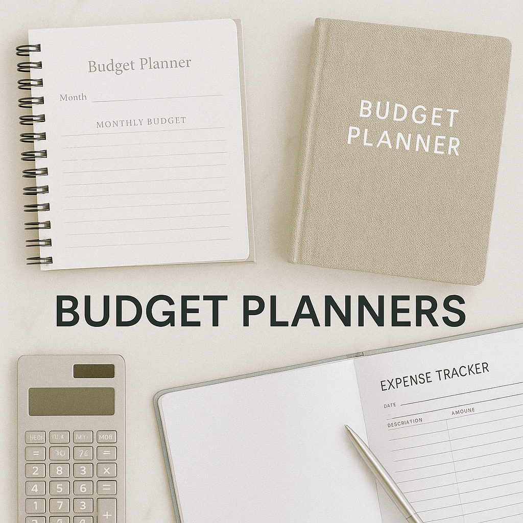 Low content budget planners and finance trackers on Amazon KDP