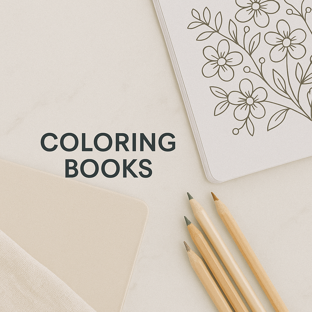 Mid-content coloring books for adults and kids that sell on Amazon