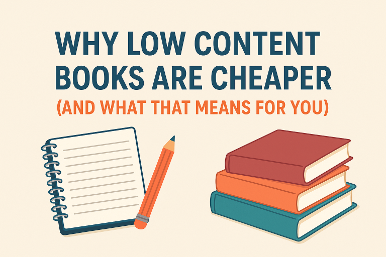 Why Low Content Books Are Cheaper (And What That Means for You)