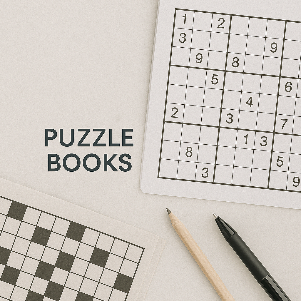 Sudoku, crosswords, and puzzle activity books that perform well on Amazon KDP