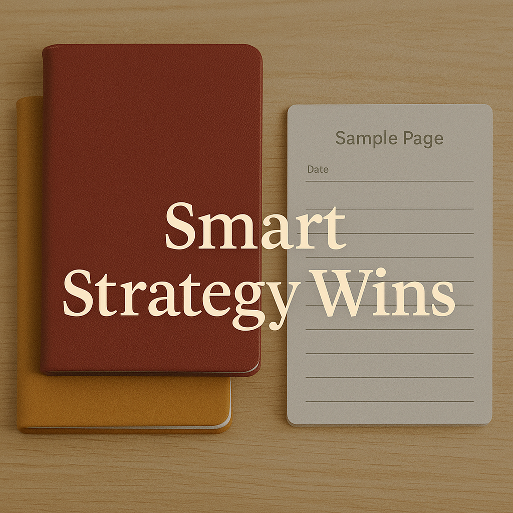 Two notebooks + sample page with overlay "More Than Just a Notebook"